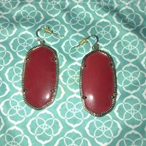 Red Danielle Kendra Scott earrings